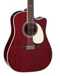 Takamine John Jorgenson 12 String Guitar with Case Body Angled View